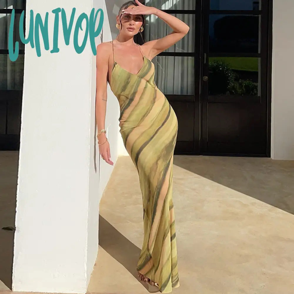 Huge Discounts Lunivop dress to impress divine being Style Sexy Sling Dress Digital Printing Wrapped Chest Sleeveless Pullover Backless Slim Hip Skirt for Women