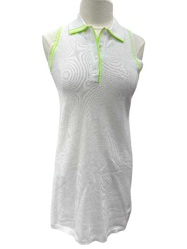 Super Sale structured dressstructured dressG/FORE Fully Fashioned Cotton Pique Sleeveless Polo Dress- White, Size Small Super Sale structured dressstructured dressG/FORE Fully Fashioned Cotton Pique Sleeveless Polo Dress- White, Size Small