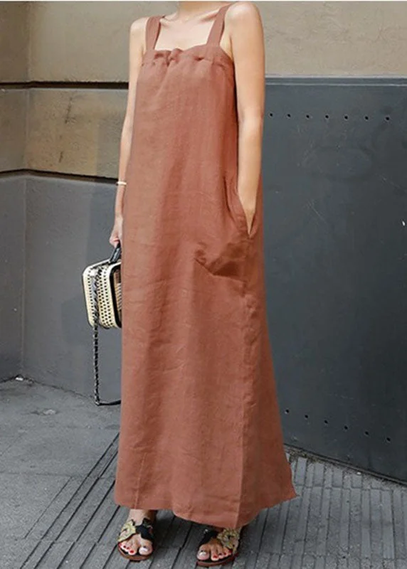 Low Prices tiered dresstiered dressArt Orange Patchwork Back Side Open Linen Spaghetti Strap Dress Summer Low Prices tiered dresstiered dressArt Orange Patchwork Back Side Open Linen Spaghetti Strap Dress Summer