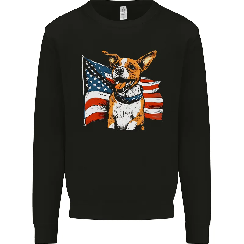 Clearance Items long-sleeve athletic hoodieA Jack Russell With USA Flag America Dog Mens Sweatshirt Jumper Clearance Items long-sleeve athletic hoodieA Jack Russell With USA Flag America Dog Mens Sweatshirt Jumper