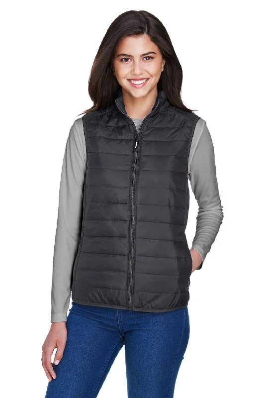 Act Fast urban casual coatCore 365 Womens Prevail Packable Puffer Water Resistant Full Zip Vest - Carbon Grey