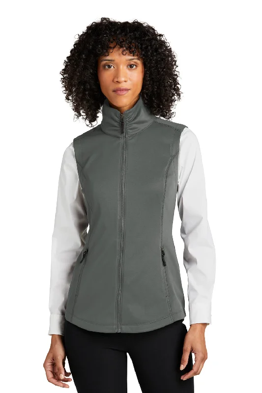 Final Markdown soft shell coatPort Authority Womens Collective Smooth Fleece Full Zip Vest - Graphite Grey Final Markdown soft shell coatPort Authority Womens Collective Smooth Fleece Full Zip Vest - Graphite Grey