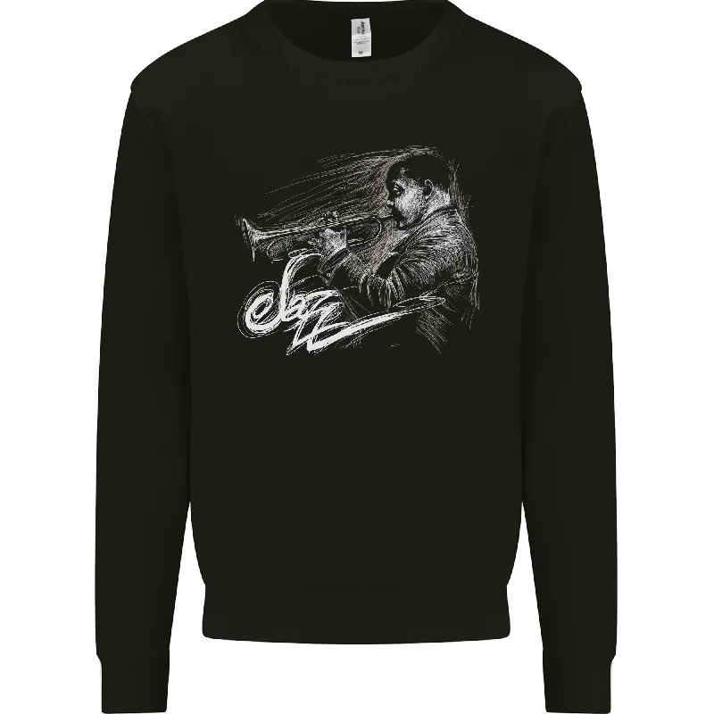 Final Markdown slim fit workout hoodieA Jazz Player Playing the Trumpet Mens Sweatshirt Jumper Final Markdown slim fit workout hoodieA Jazz Player Playing the Trumpet Mens Sweatshirt Jumper