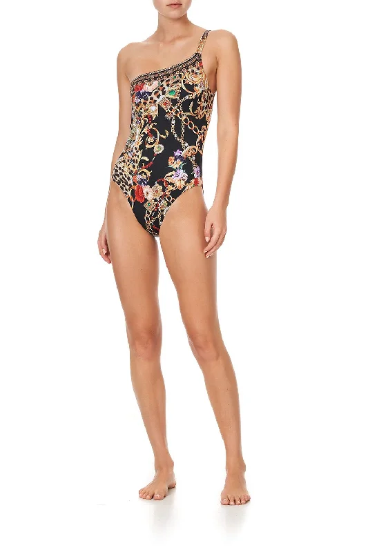 Flash Deals ONE SHOULDER ONE PIECE WITH CHAIN A NIGHT IN THE 90S