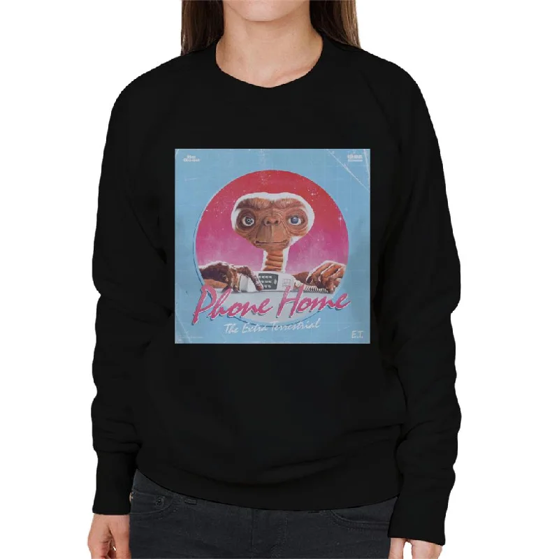 Savings Alert stylish training hoodieE.T. Phone Home Galactic Background Women's Sweatshirt