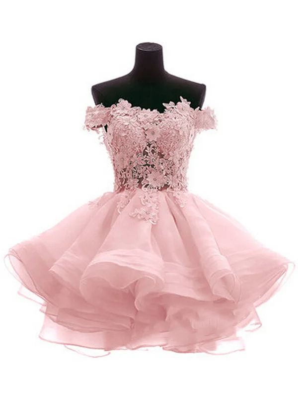 Bonus Savings midi dressmidi dressCustom Made Off Shoulder Pink Lace Prom Dresses, Pink/Blue/White Lace Bridesmaid Dresses, Homecoming Dresses