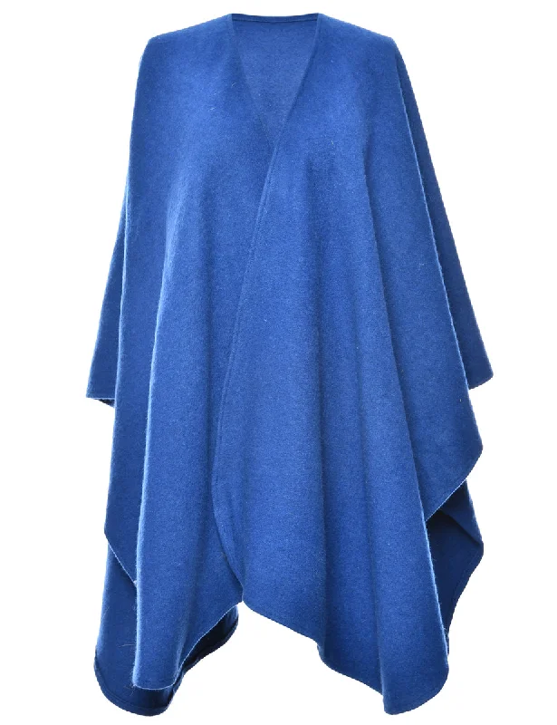 Final Markdown lightweight coatPlain Blue Cape - L
