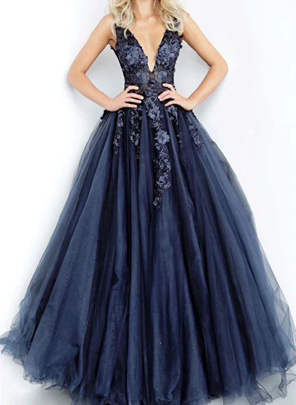 Limited Quantity pleated dresspleated dressWholesale V Neck Navy Blue Lace Beaded Prom Dresses