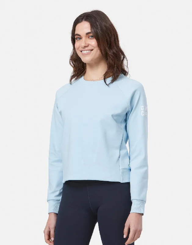 Best Deals workout style hoodieChill Crew in Baby Blue