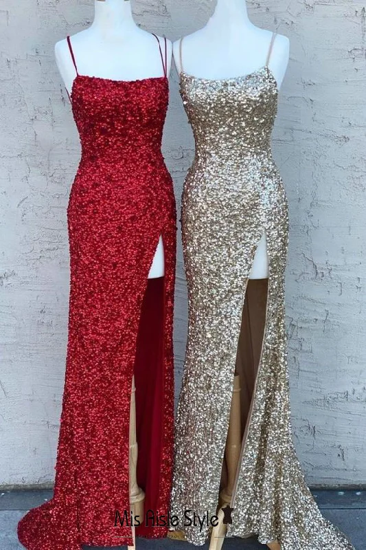 Fantastic Offers draped dressdraped dressSquare Neckline Burgundy Sequins Tight Prom Dress