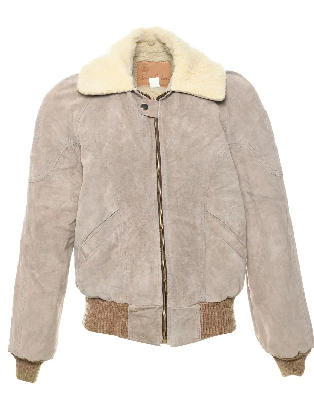 Crazy Savings wool-blend coatGrey Faux Shearling Suede Jacket - M