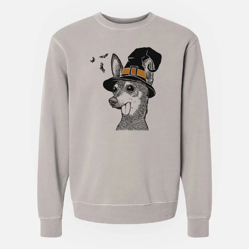 Exclusive Offers fashionable workout wearWitch Aaron the Chihuahua - Unisex Pigment Dyed Crew Sweatshirt