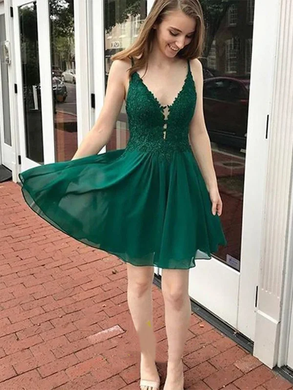 Special Offer fitted bodycon dressfitted bodycon dressCute V Neck Green Lace Short Prom Homecoming Dresses, Short Green Lace Formal Graduation Evening Dresses SP2440