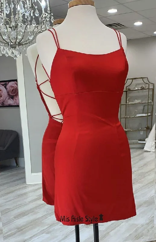 Extra Savings chic shift dresschic shift dressShort Fit and Flare Red Homecoming Dress