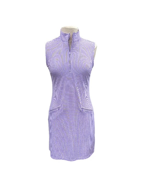 Crazy Savings winter dresswinter dressIBKUL Sleeveless Lavender Gingham Check Dress- Small Crazy Savings winter dresswinter dressIBKUL Sleeveless Lavender Gingham Check Dress- Small