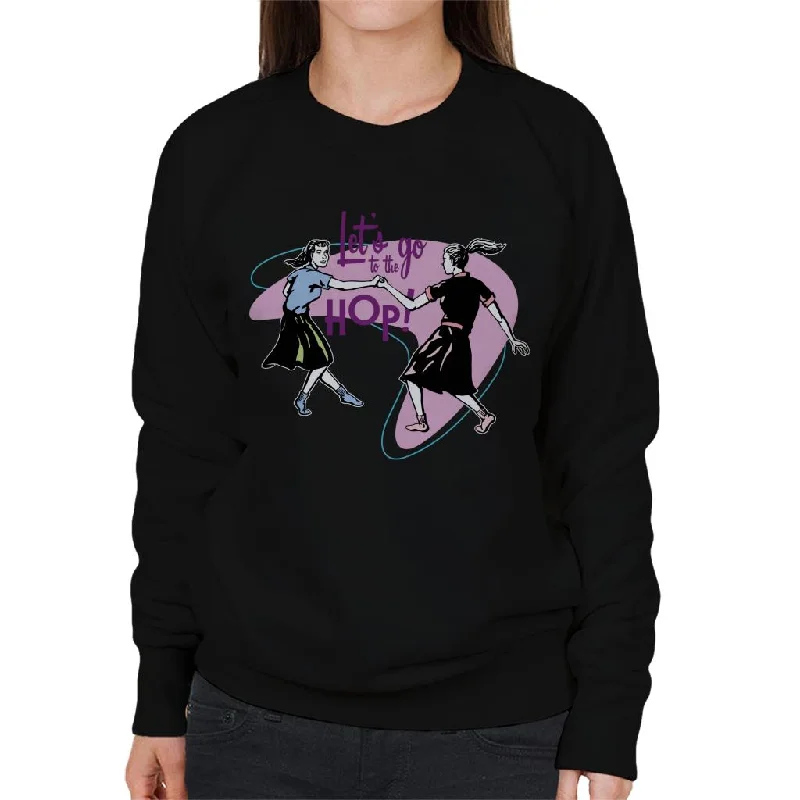 Price Drop sleek gym hoodieAmerican Graffiti Lets Go To The Hop Women's Sweatshirt