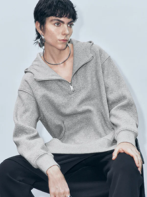 Referral Discount Wide Lapel Loose Sweatshirts