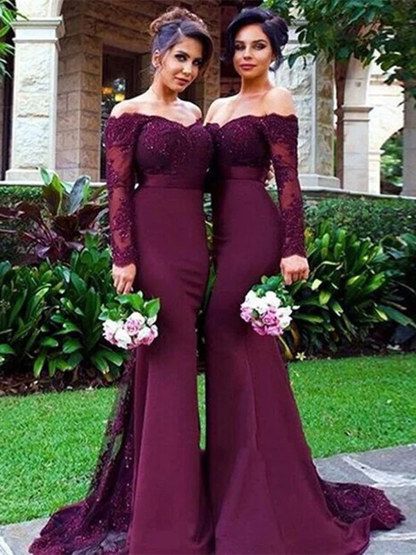 Customer Appreciation Sale flowy evening dressflowy evening dressOff Shoulder Maroon Long Sleeves Mermaid Lace Prom Dresses, Burgundy Lace Bridesmaid Dresses, Formal Dresses Customer Appreciation Sale flowy evening dressflowy evening dressOff Shoulder Maroon Long Sleeves Mermaid Lace Prom Dresses, Burgundy Lace Bridesmaid Dresses, Formal Dresses