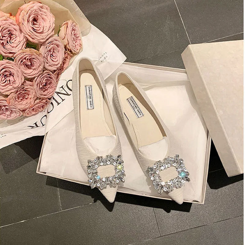 Seasonal Sale comfy maxi dresscomfy maxi dressRhinestone Pointy Flat Shoes 707106912708