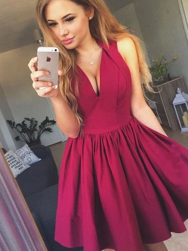 Online Specials satin dresssatin dressCute V Neck Backless Layered Burgundy Short Prom Dresses Homecoming Dresses, Backless Burgundy Formal Graduation Evening Dresses, Burgundy Cocktail Dresses Online Specials satin dresssatin dressCute V Neck Backless Layered Burgundy Short Prom Dresses Homecoming Dresses, Backless Burgundy Formal Graduation Evening Dresses, Burgundy Cocktail Dresses