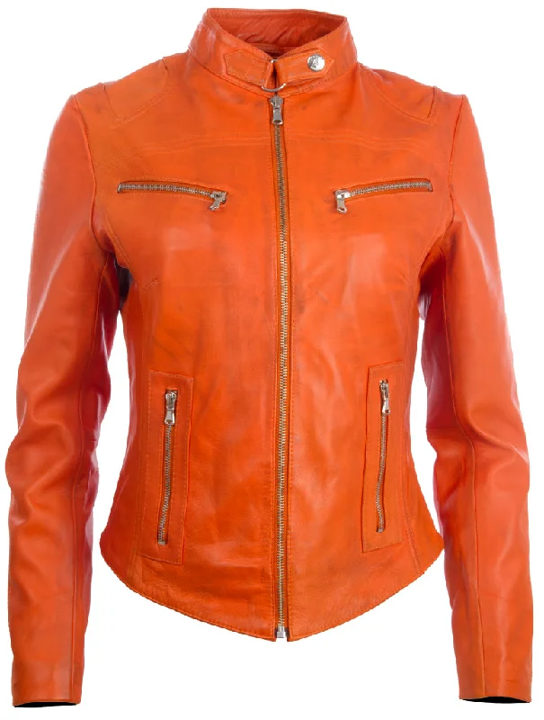 Best Bargains cozy wool-blend coatCRD9 Women's Original Jacket - Light Orange
