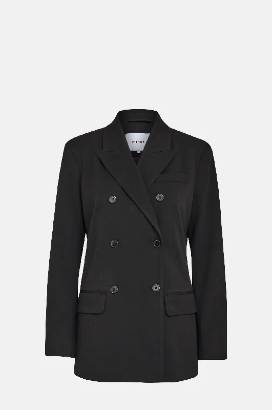 Shop and Save workout style hoodieDaria Double Breasted Blazer Black