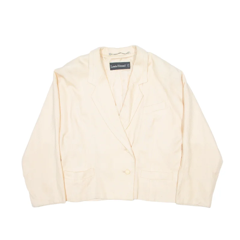 Markdowns insulated jacketLOUIS FERAUD Blazer Jacket Beige Viscose 90s Womens UK 18