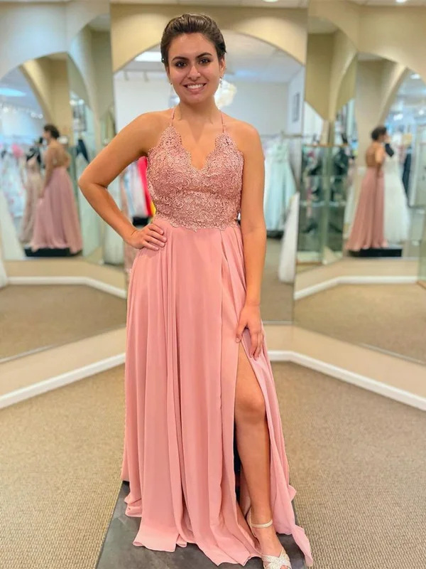 Price Drop vintage dressvintage dressV Neck Backless Pink Lace Long Prom Dresses with Slit, Pink Lace Tulle Bridesmaid Dresses, Pink Formal Graduation Evening Dresses SP2357 Price Drop vintage dressvintage dressV Neck Backless Pink Lace Long Prom Dresses with Slit, Pink Lace Tulle Bridesmaid Dresses, Pink Formal Graduation Evening Dresses SP2357