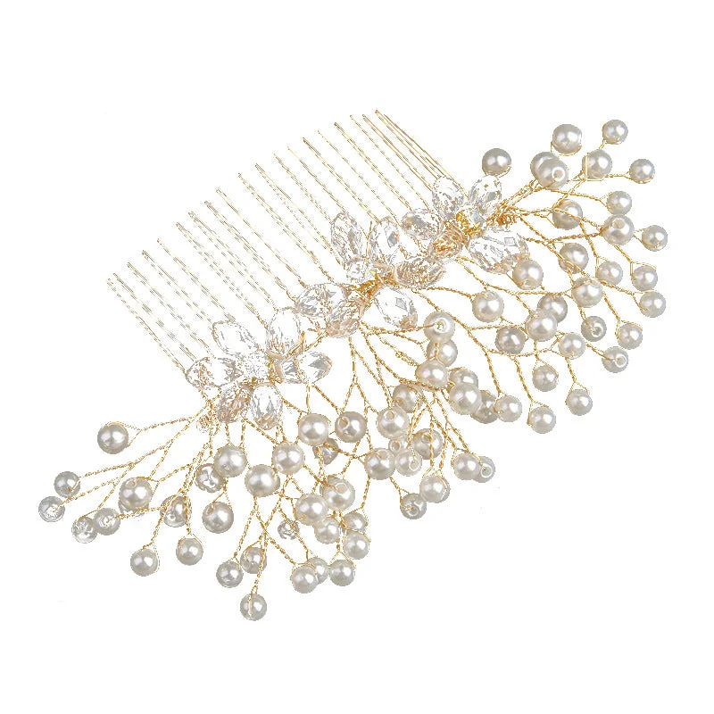 While Supplies Last stylish dressstylish dressBridal headwear Pearl flower hair comb bridal wedding accessories 07931037904