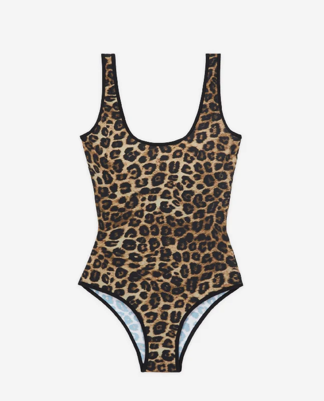 Limited Time Discount One-Piece Print Swimsuit | Women | Leopard