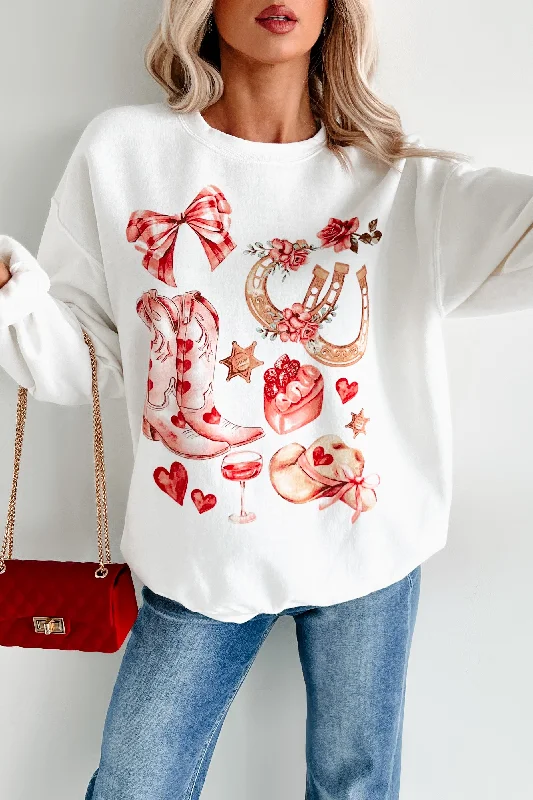 high-end athletic hoodieCountry Kind Of Love Western Graphic Sweatshirt (Cream)