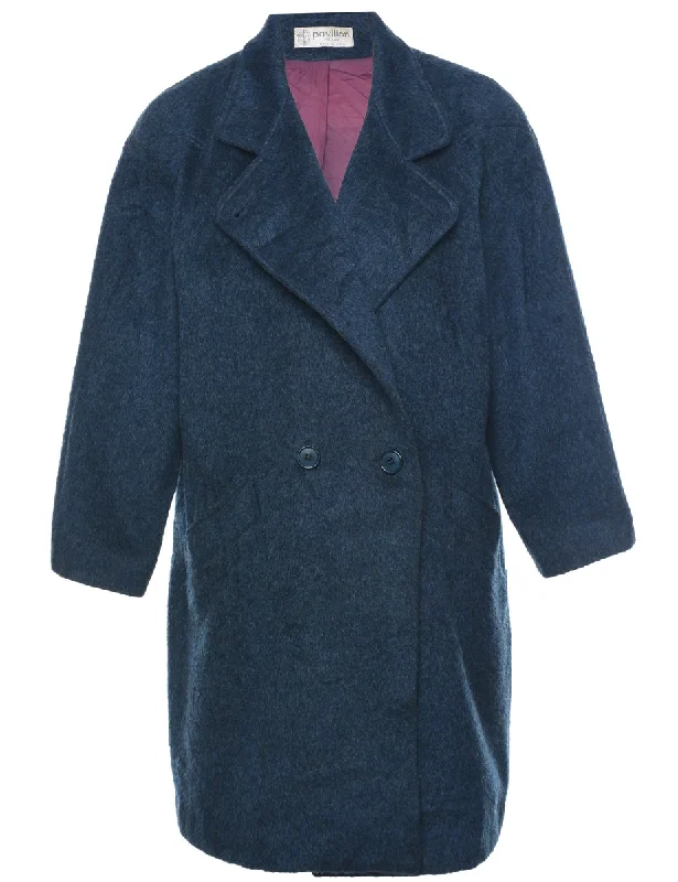 Seasonal Sale minimalist jacketDouble Breasted Wool Coat - L