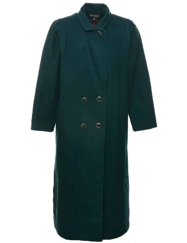 contemporary trench coatDouble Breasted Wool Coat - M