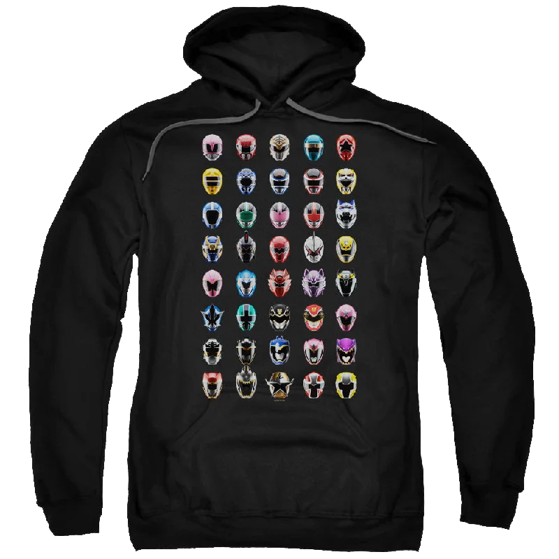 Final Clearance zip-up hoodie for gymMighty Morphin Power Rangers Visual Timeline - Pullover Hoodie