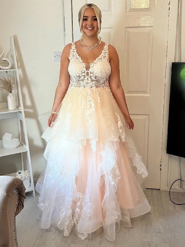 Best Bargains casual midi dresscasual midi dressA Line V Neck Layered Pink Lace Long Prom Dresses, Pink Lace Formal Dresses, Pink Evening Dresses SP2995 Best Bargains casual midi dresscasual midi dressA Line V Neck Layered Pink Lace Long Prom Dresses, Pink Lace Formal Dresses, Pink Evening Dresses SP2995