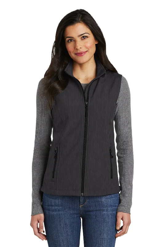 wool-blend coatPort Authority Womens Core Wind & Water Resistant Full Zip Vest - Heather Charcoal Black