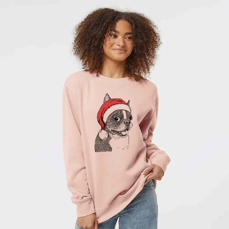 Today’s Special urban activewear hoodieSanta Ralphie the Boston Terrier - Unisex Pigment Dyed Crew Sweatshirt Today’s Special urban activewear hoodieSanta Ralphie the Boston Terrier - Unisex Pigment Dyed Crew Sweatshirt