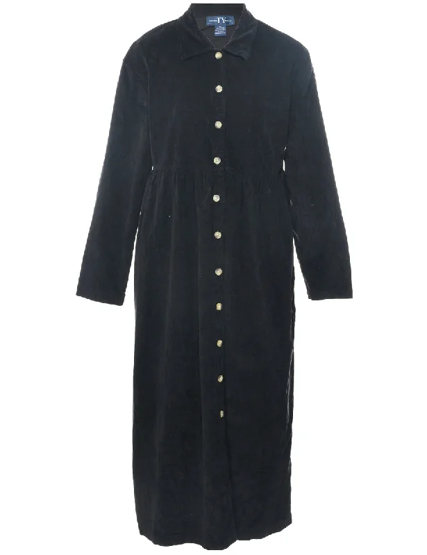 long-sleeve coatCorduroy Shirt Dress - M