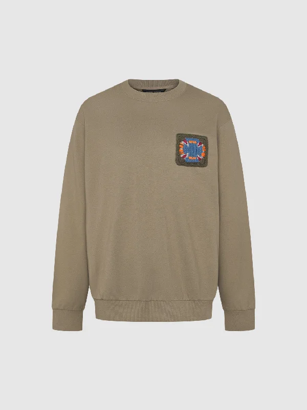 Year-End Sale Printed Crew Neck Loose Sweatshirt