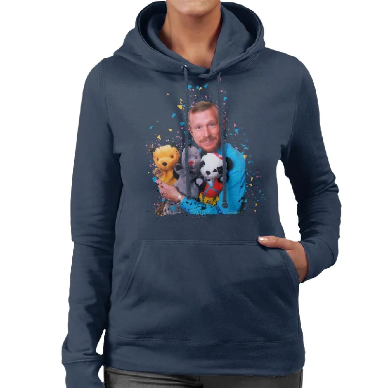 Fantastic Deals warm pullover hoodieTV Times Matthew Corbett With Sooty Sweep And Soo Women's Hooded Sweatshirt