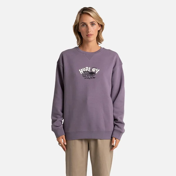 Online Specials Hurley Mood Crew - Purple Sage