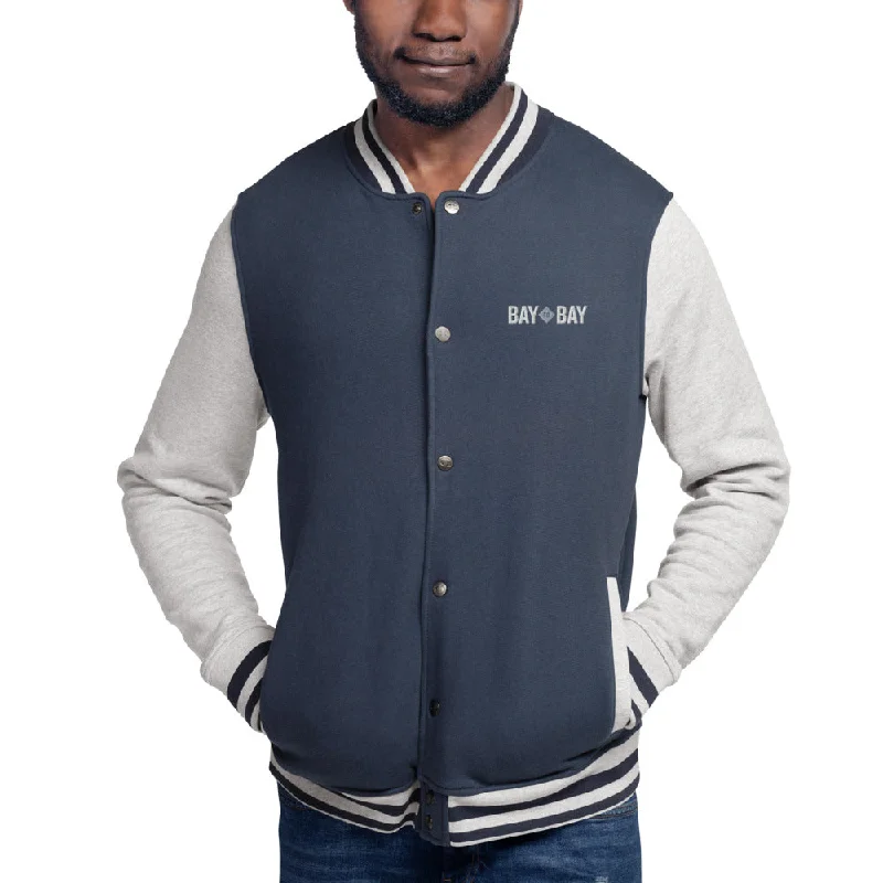 Shop and Save Bay to Bay Embroidered Bomber Jacket