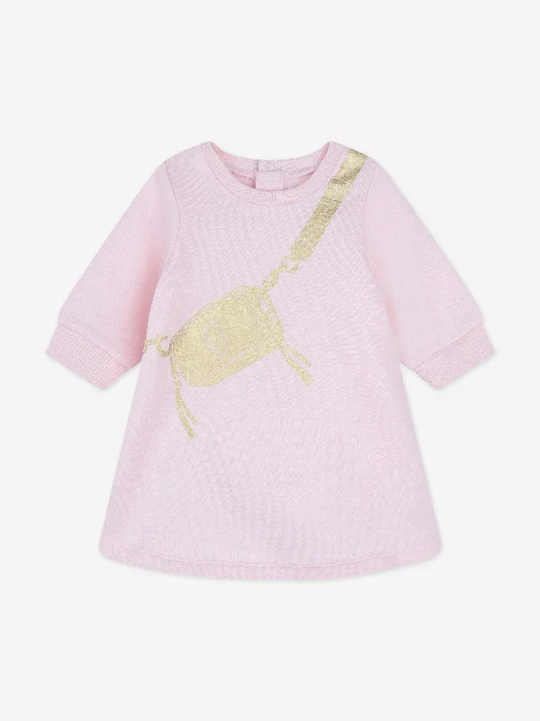 floral dressMARC JACOBS Baby Girls Snapshot Bag Sweater Dress in Pink