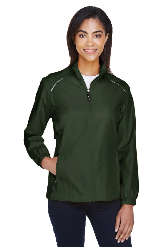 Take Advantage tailored coatCore 365 Womens Motivate Water Resistant Full Zip Jacket - Forest Green