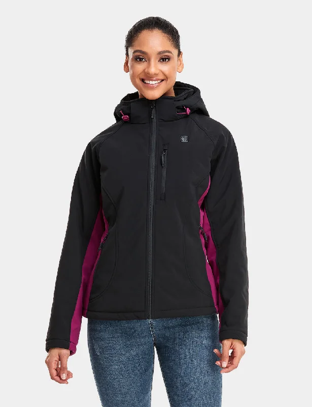 cool graphic hoodieWomen's Classic Heated Jacket - Black & Purple