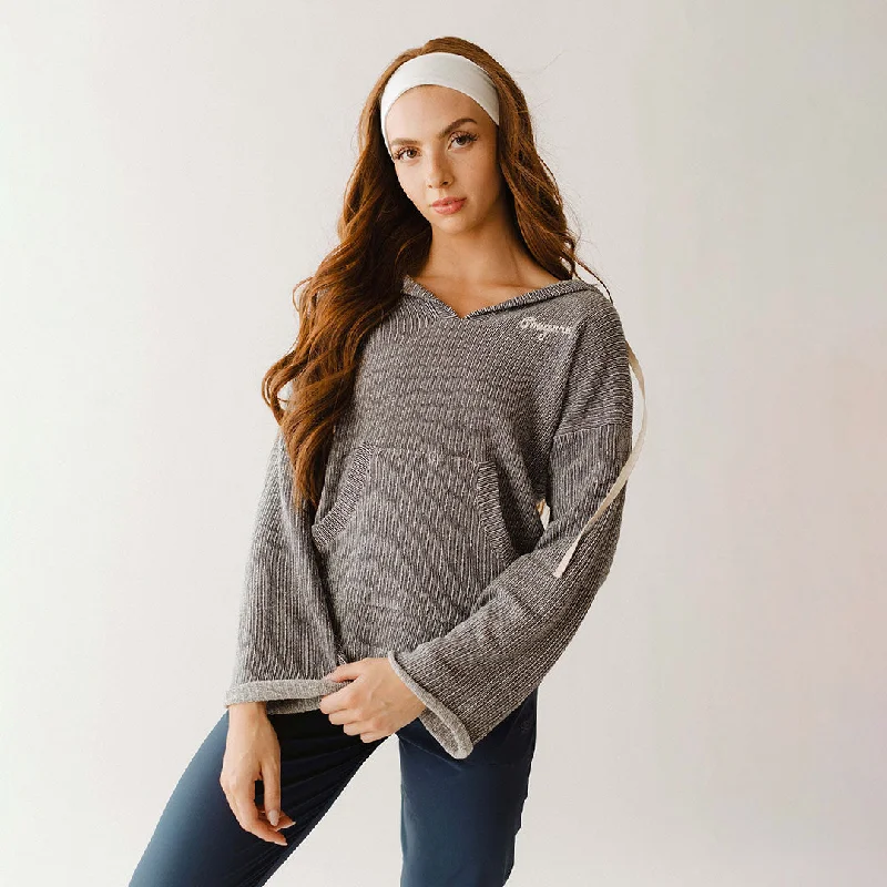 Super Bargain BYU Channel Stripe Pullover, Navy