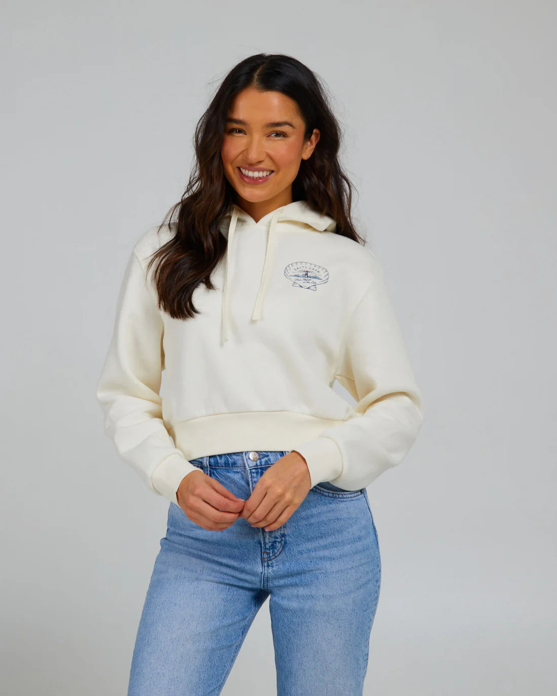 Exclusive Deal casual streetwear hoodieSalty Crew Scallop Crop Hoody