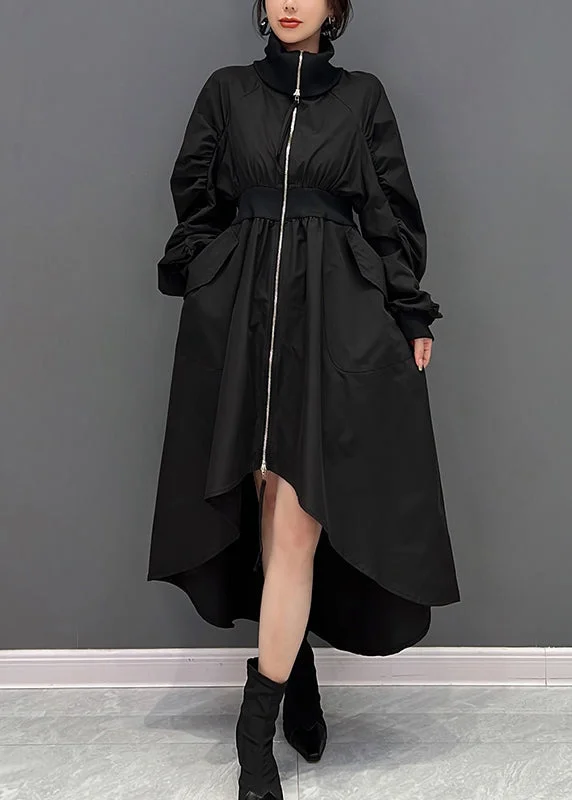Daily Deals fitted cocktail dressfitted cocktail dressBlack Turtleneck Tunic Low High Design Maxi Dresses Fall