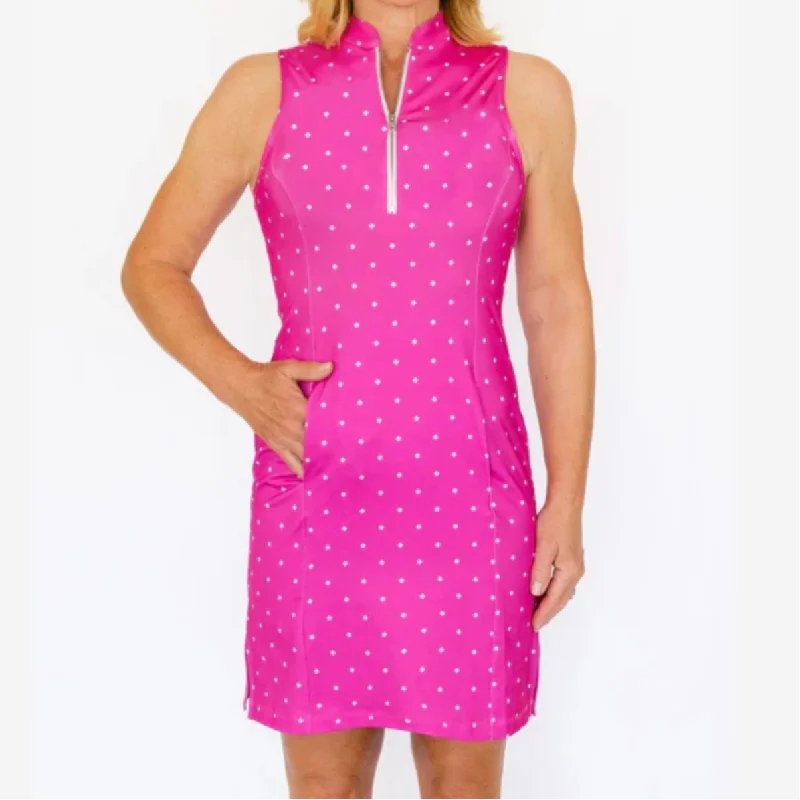 New Deals long sleeve dresslong sleeve dressAmy Sport Frontline Sleeveless Dress- Pink Flame Logo