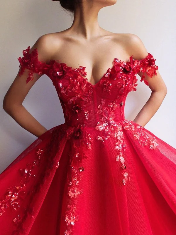 Special Discount evening dressevening dressA Line Off Shoulder Tulle Red Long Prom Dresses with Appliques Sequins, Red Lace Formal Dresses, Ball Gown Special Discount evening dressevening dressA Line Off Shoulder Tulle Red Long Prom Dresses with Appliques Sequins, Red Lace Formal Dresses, Ball Gown